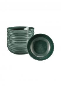 Набор из 6 мисок для корма Terra ø 20,4 см Seltmann Weiden, тёмно-зелёный