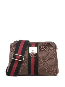 Стеганая сумка через плечо Cate V°73, коричневый