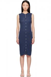 Капельное миди-платье Baserange, синий