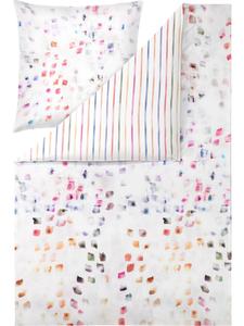 Двустороннее постельное белье из сатина Мако в натуральной и разноцветной отделке Estella, 135x200 см (80x80 см)