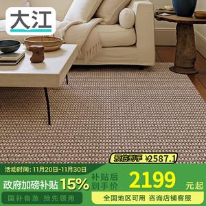 Dajiang Ковер 200х300 см для гостиной/спальни, легкий в уходе, цвет milk tea brown