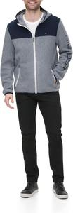 Мужская флисовая куртка с капюшоном Tommy Hilfiger Legacy, Navy/Light Grey