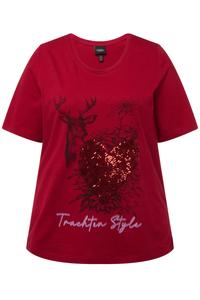 Рубашка Ulla Popken, рубиново-красный/темно-красный