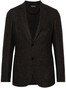 Zegna пиджак в ломаную клетку, синий