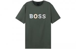 Футболка мужская армейского зеленого цвета HUGO BOSS