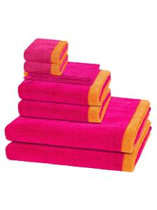 Cawö Полотенце 'Lifestyle Splash' в розовом цвете