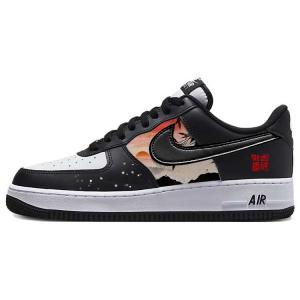Nike Кроссовки Air Force 1 с низким верхом, устойчивые к истиранию и скольжению, унисекс, белые, черные
