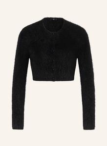 Укороченный кардиган из альпаки Riani, черный