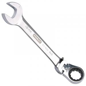 Stanley метрическая прецизионная полированная трещотка с живой головкой, быстродействующий ключ двойного назначения, открытый ключ для цветов сливы, 11 мм 91-891