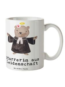 Белая кружка с изображением страсти пастора и поговорки Mr. & Mrs. Panda