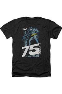 Футболка/футболка Batman Rooftop для взрослых Heather Gildan, черный