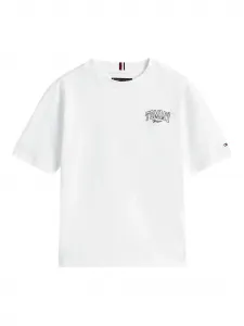 Футболка с вышитым логотипом Tommy Hilfiger Junior, белый