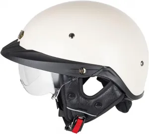 Винтажные немецкие мотоциклетные полушлемы с визором, шлем-капюшон в немецком стиле, шлем-джет, шлем для скутера, одобренный DOT/ECE, открытый шлем для мужчин и женщин YuanLiang, 1