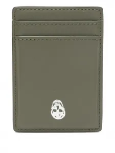 Держатель для карт с черепом Alexander Mcqueen, зеленый