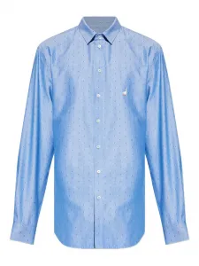 Рубашка с вышивкой в виде гуся Moschino, синий