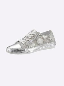 Кроссовки серо-серебристого цвета Andrea Conti