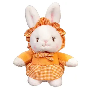 Плюшевая игрушка кролик с длинными ушами, высота 30 см Tranquility and elegance, оранжевый
