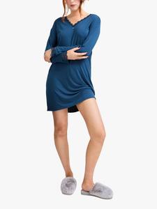 Бамбуковое ночное платье с кружевом Pretty You London, Teal