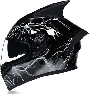 Шлем мотоциклетный Ceglia Motorcycle Full Face, черный