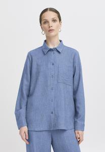 Блузка на пуговицах IXREMI ICHI, синий