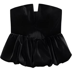 Self-portrait Женский топ без бретелей Self portrait классический черный