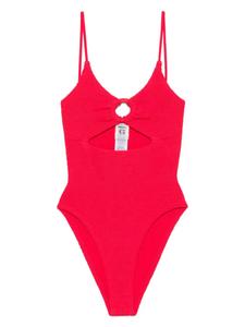 Купальник с кристаллами Hunza G, красный