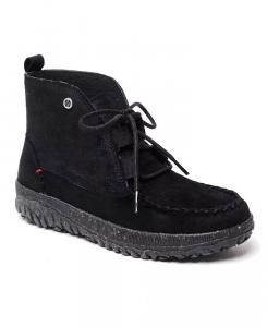 Женские замшевые ботильоны Tealey на шнуровке Minnetonka, черный