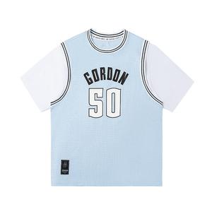 361° Футболка Unisex Fruit Pink Blue Crew Neck Moderate Mock Two Piece