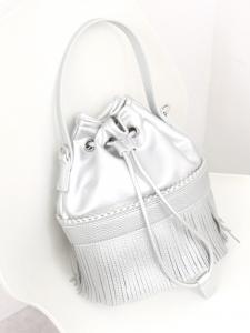 Сумка-органайзер Cachecache / Сумка через плечо с завязками и цепочкой из шариков