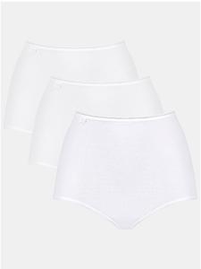 Sloggi Белые трусы с высокой талией