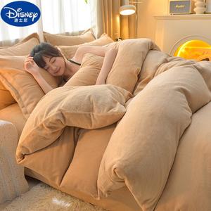 Disney Пододеяльник 180х220 см, вельвет, цвет Kaki - Milk Velvet