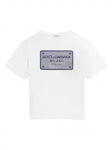 Футболка с логотипом Dolce & Gabbana Kids, белый