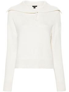 JOSEPH трикотажный свитер с воротником поло, белый