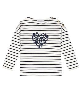 Полосатый топ из смесового хлопка Tartine et Chocolat, разноцветный