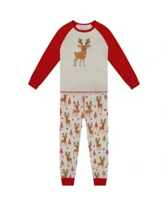 Детская пижама из органического хлопка, комплект из двух частей. Deux Par Deux, бежевый