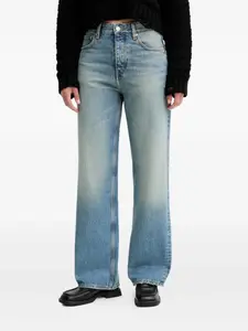 Джинсы с нашивкой-логотипом Won Hundred, синий