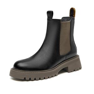 Ботинки Челси женские, цвет черный/хаки Dg