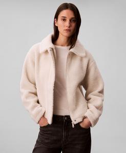 Женская куртка с острым воротником Calvin Klein Jeans, Chalk