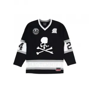 Mitchell Ness Футболка Mitchell & Ness x MASTERMIND WORLD FW24 Unisex черная серая