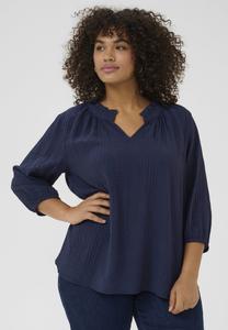 Блуза Kaffe Curve Blouse, Midnight Marine/Dark Blue