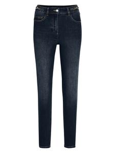 MADELEINE Зауженные джинсы в темно-синем цвете