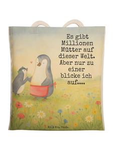 Mr. & Mrs. Panda Наплечная сумка с изображением пингвина с детенышем и надписью белого цвета