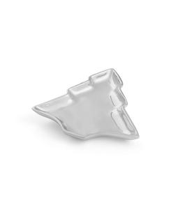 Блюдо в форме рождественской елки Nambé, цвет silver-tone