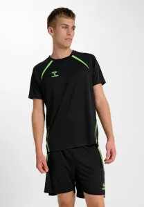 Спортивная футболка lead 2.0 Hummel, Black Green Gecko