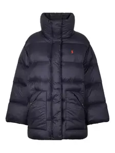 Стеганая куртка с вышитым логотипом POLO RALPH LAUREN, черный