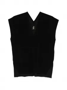 Топ без рукавов с V-образным вырезом Thom Krom, черный