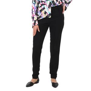 Брюки спортивные женские Burberry черные Custom Fit с монограммой