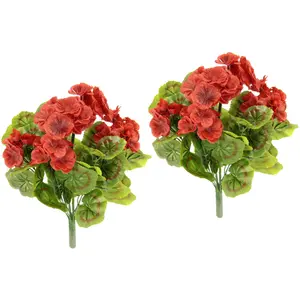 Мой домашний искусственный цветок «Герань», искусственный куст герани My Home, красный