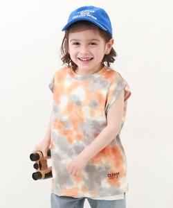 Гладкая эластичная сетчатая майка с эффектом тай-дай Devirock, цвет Orange