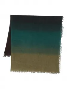 Шарф с бахромой Faliero Sarti, зеленый